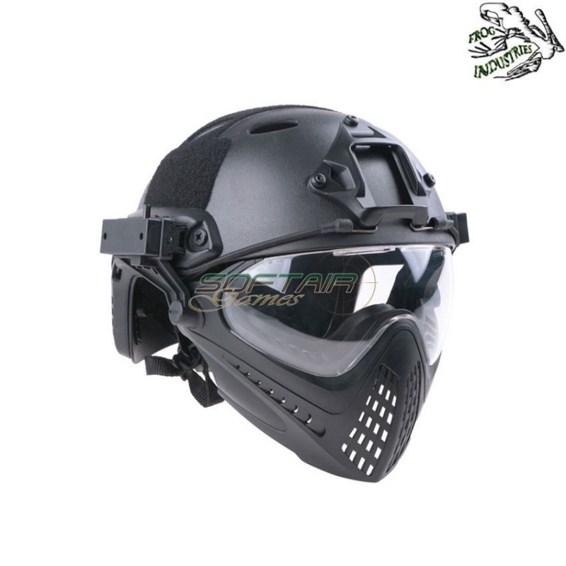 Casco completo fast pj piloteer black frog industries® (fi-019328-bk)