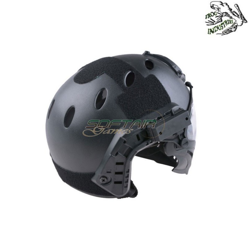 Fast pj piloteer complete helmet black frog industries® (fi-019328-bk)