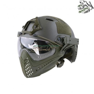 Fast pj piloteer complete helmet olive drab frog industries® (fi-019329-od)