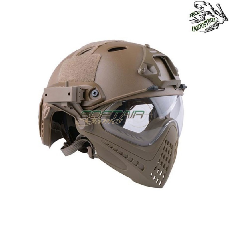 Casco completo fast pj piloteer tan frog industries® (fi-019330-tan)