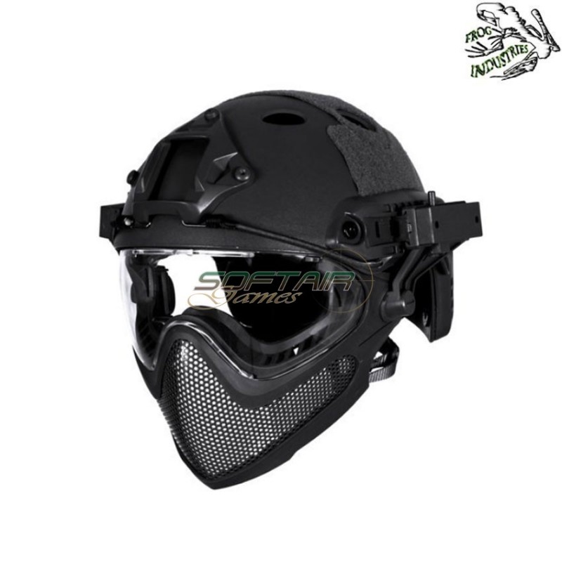Casco completo fast pj piloteer type ii black frog industries® (fi-028246-bk)
