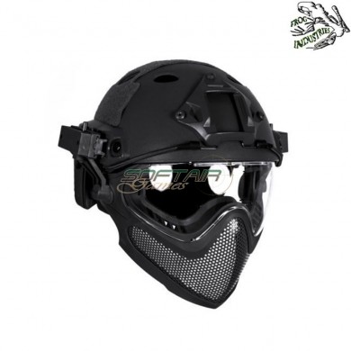 Fast pj piloteer type ii complete helmet black frog industries® (fi-028246-bk)