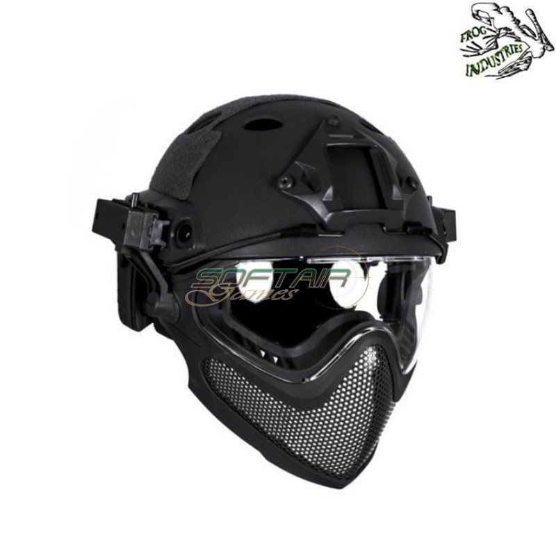 Fast pj piloteer type ii complete helmet black frog industries® (fi-028246-bk)