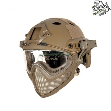 Fast pj piloteer type ii complete helmet tan frog industries® (fi-028247-tan)