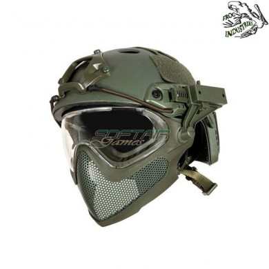 Fast pj piloteer type ii complete helmet olive drab frog industries® (fi-028248-od)