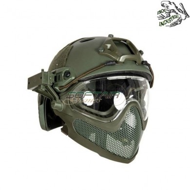Casco completo fast pj piloteer type ii olive drab frog industries® (fi-028248-od)