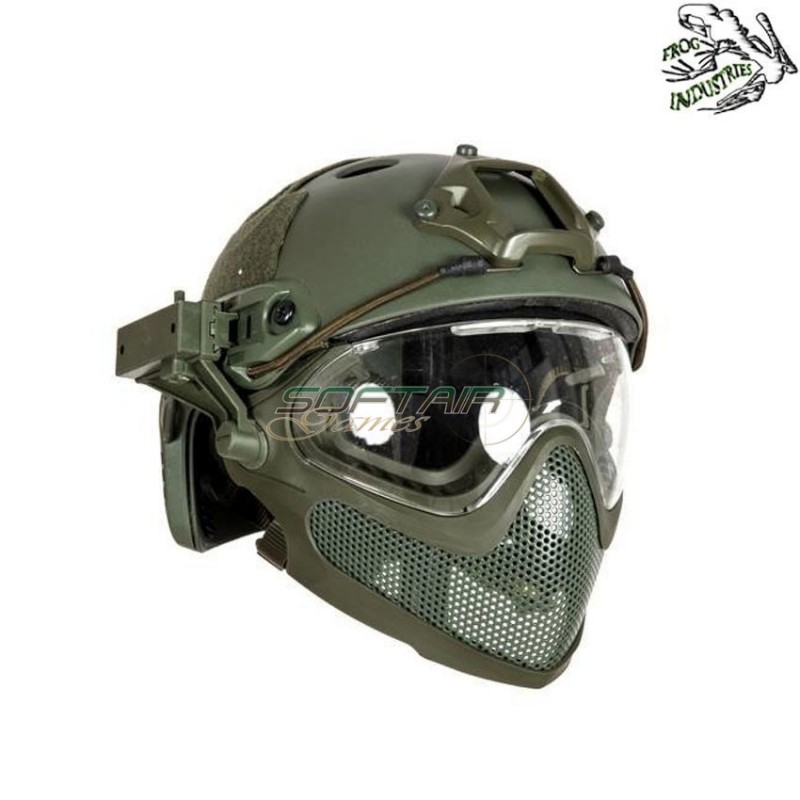 Casco completo fast pj piloteer type ii olive drab frog industries® (fi-028248-od)