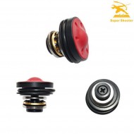 Testa Pistone Bore Up Cuscinettata Silenziata In Pom super shooter (ss-pt0029) Testa Pistone Bore Up Cuscinettata Silenziata In Pom super shooter (ss-pt0029)