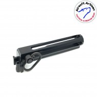M4 stock adapter black for lct/ghk ak folder stock airsoft artisan (aa-ak-04-bk)
