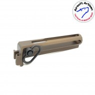 M4 stock adapter dark earth for lct/ghk ak folder stock airsoft artisan (aa-ak-04-de)