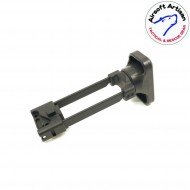 Retractable stock type a for mp9/tp9 ksc/kwa/asg black airsoft artisan (aa-mp9-01-bk)