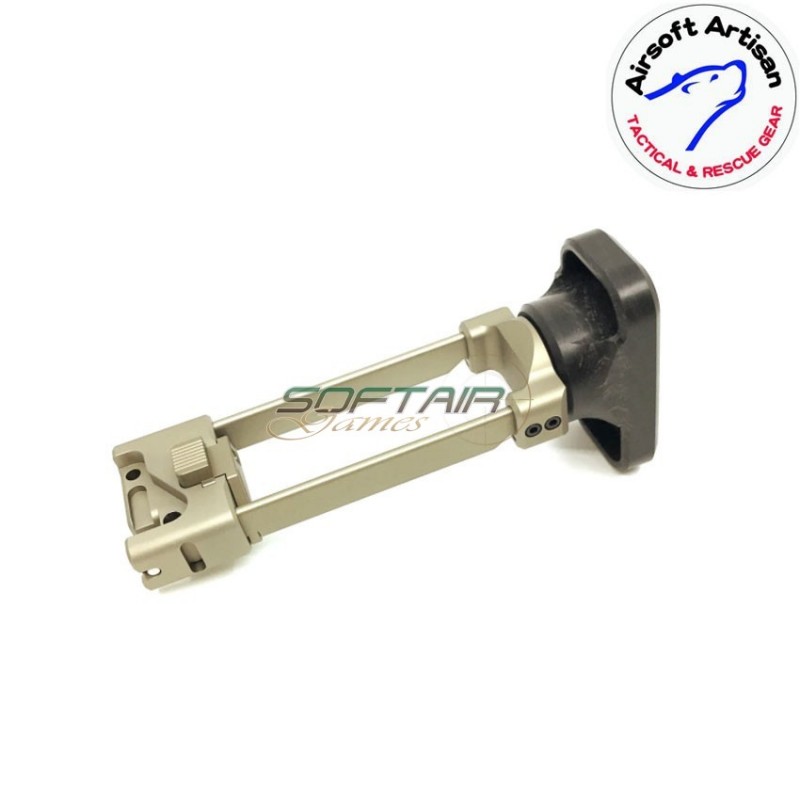 Calcio retrattile type a per mp9/tp9 ksc/kwa/asg dark earth airsoft artisan (aa-mp9-01-de)