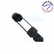 Retractable stock type b for mp9/tp9 ksc/kwa/asg dark earth airsoft artisan (aa-mp9-02-de)
