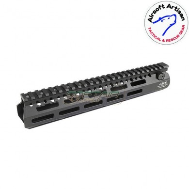 Bcm style 10" LC rail system black for m4/m16 aeg/gbb/ptw airsoft artisan (aa-ras-03)