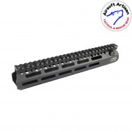Bcm style 10" LC rail system black per m4/m16 aeg/gbb/ptw airsoft artisan (aa-ras-03)