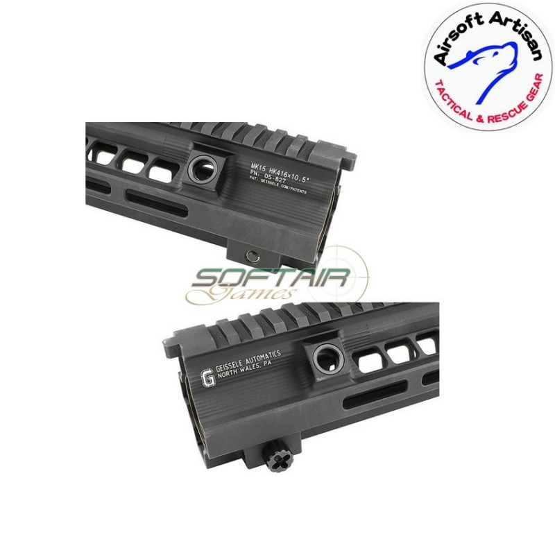 Mk15 g style 9.5" rail system black per we/vfc/umarex 416 aeg/gbb/ptw airsoft artisan (aa-ras-05-bk)