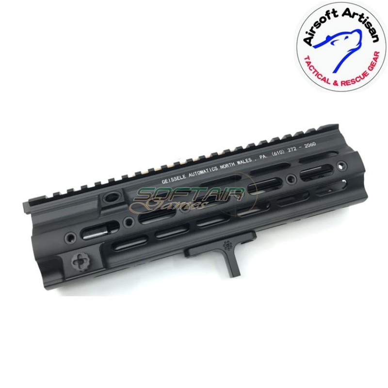Smr short g style 10.5" rail system black per we/vfc/umarex 416 aeg/gbb/ptw airsoft artisan (aa-ras-06-bk)