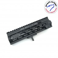 Smr short g style 10.5" rail system black per we/vfc/umarex 416 aeg/gbb/ptw airsoft artisan (aa-ras-06-bk)