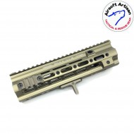Smr short g style 10.5" rail system dark earth for we/vfc/umarex 416 aeg/gbb/ptw airsoft artisan (aa-ras-06-de)