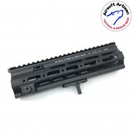 Smr short g style 10.5" rail system black per marui 416 ebb/aeg airsoft artisan (aa-ras-06-bk-a)