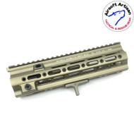Smr short g style 10.5" rail system dark earth for marui 416 ebb/aeg airsoft artisan (aa-ras-06-de-a)