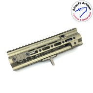 Smr short g style 10.5" rail system dark earth per marui 416 ebb/aeg airsoft artisan (aa-ras-06-de-a)