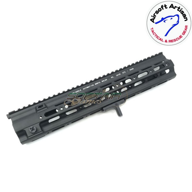 Smr long g style 14.5" rail system black per we/vfc/umarex 416 aeg/gbb/ptw airsoft artisan (aa-ras-07-bk)