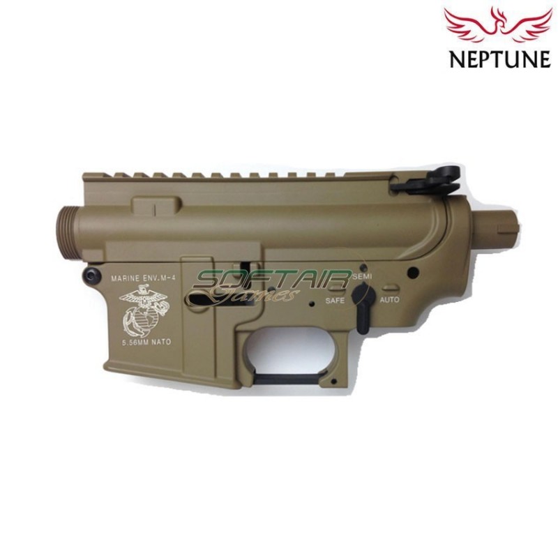 Body m4 aeg dark earth in metal marine type neptune (nte-001b-de)