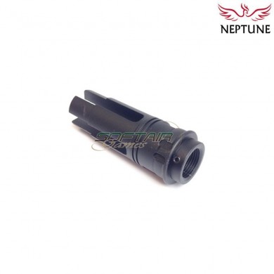 Flash hider 14mm ccw surefire type 1 style neptune (nte-166)