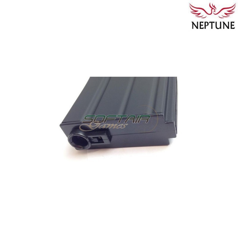 Set 5 mid-caps magazines 110bb in black metal for m4/m16 aeg neptune (nte-005-5) Set 5 mid-caps magazines 110bb in black metal for m4/m16 aeg neptune (nte-005-5)