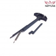 Charging handle mk16 style ambidextrous black for aeg m4/m16 neptune (nte-199)