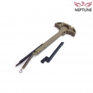 Leva di armamento mk16 style ambidestra dark earth per aeg m4/m16 neptune (nte-199-de)