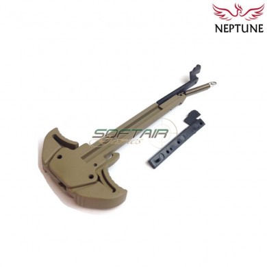 Leva di armamento mk16 style ambidestra dark earth per aeg m4/m16 neptune (nte-199-de)