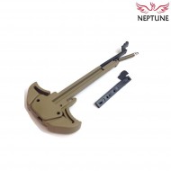 Leva di armamento mk16 style ambidestra dark earth per aeg m4/m16 neptune (nte-199-de)