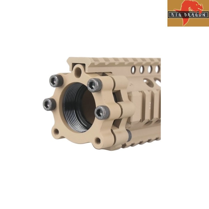Ris Cnc Dd Mk18 Style 4" Rail Tan Big Dragon (bd3760a)
