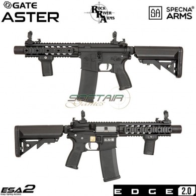 Electric rifle sa-e05 rra m4 cqb silenced carbine edge 2.0™ black specna arms® (spe-01-030860)