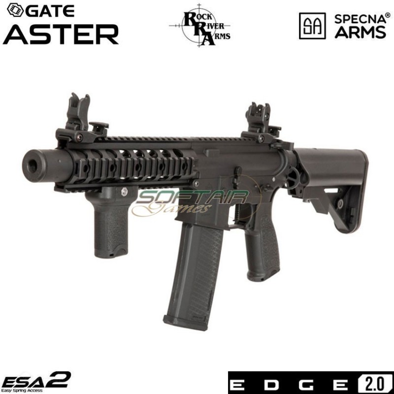 Fucile elettrico sa-e05 rra m4 cqb silenced carbine edge 2.0™ black specna arms® (spe-01-030860)