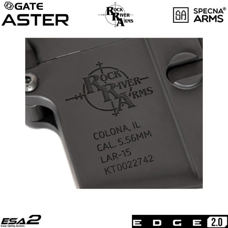 Fucile elettrico sa-e05 rra m4 cqb silenced carbine edge 2.0™ black specna arms® (spe-01-030860)