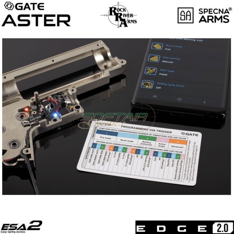 Electric rifle sa-e05 rra m4 cqb silenced carbine edge 2.0™ two tone specna arms® (spe-01-030861)