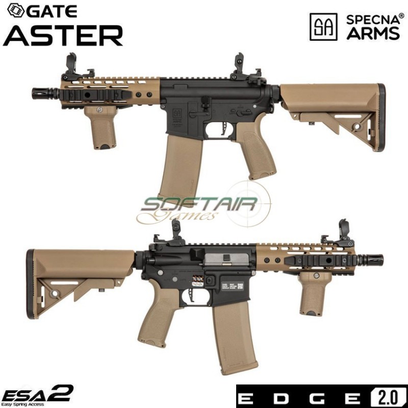 Fucile elettrico sa-e12 m4 short keymod carbine edge 2.0™ two tone specna arms® (spe-01-030864)