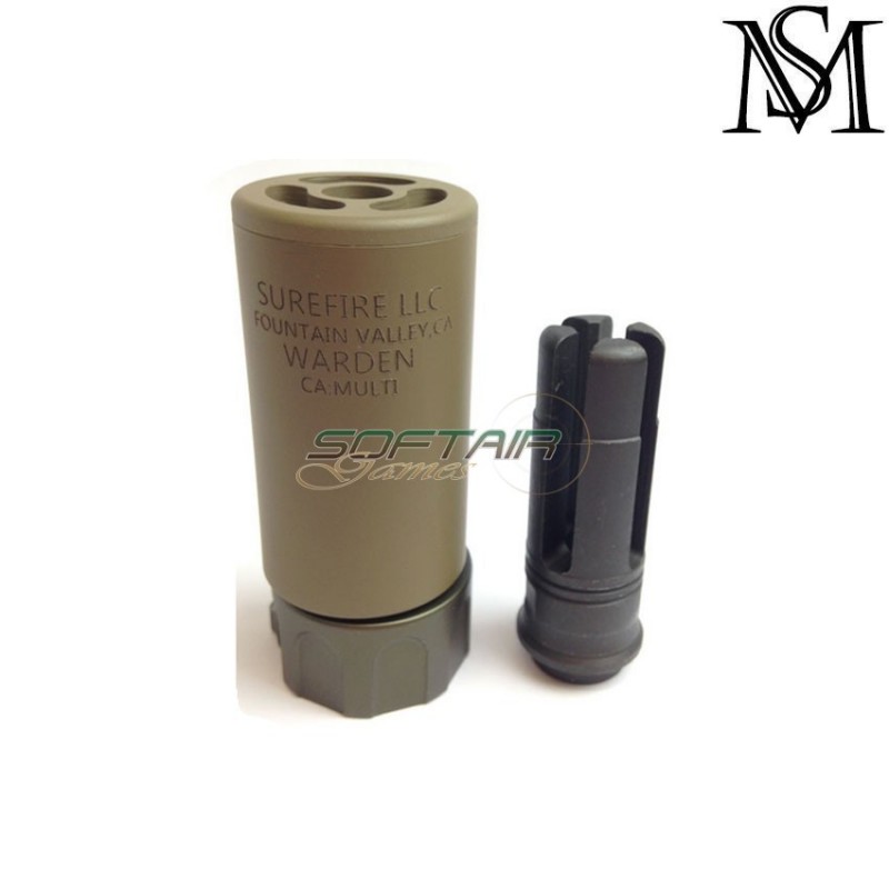 Silenziatore & spegnifiamma surefire style 14mm ccw milsim series - Softair  Games - ASG Softair San Marino