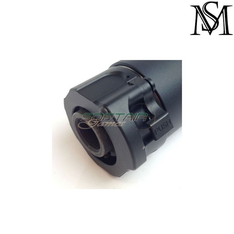 Silenziatore & spegnifiamma surefire style socom556-mini2 black 14mm ccw milsim series (ms-261-bk)