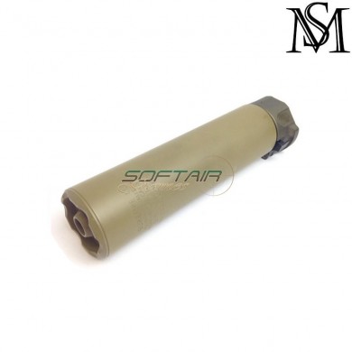 Silencer & flash hider surefire style socom556-rc2 dark earth 14mm ccw milsim series (ms-262-de)
