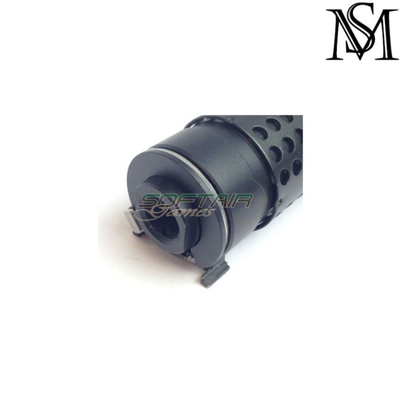 Silenziatore & spegnifiamma knight's armament mk18 style qd black 14mm ccw milsim series (ms-184-bk)