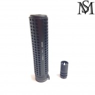 Silencer & hider knight's armament mk18 style qd black 14mm ccw milsim series (ms-184-bk) Silencer & hider knight's armament mk18 style qd black 14mm ccw milsim series (ms-184-bk)