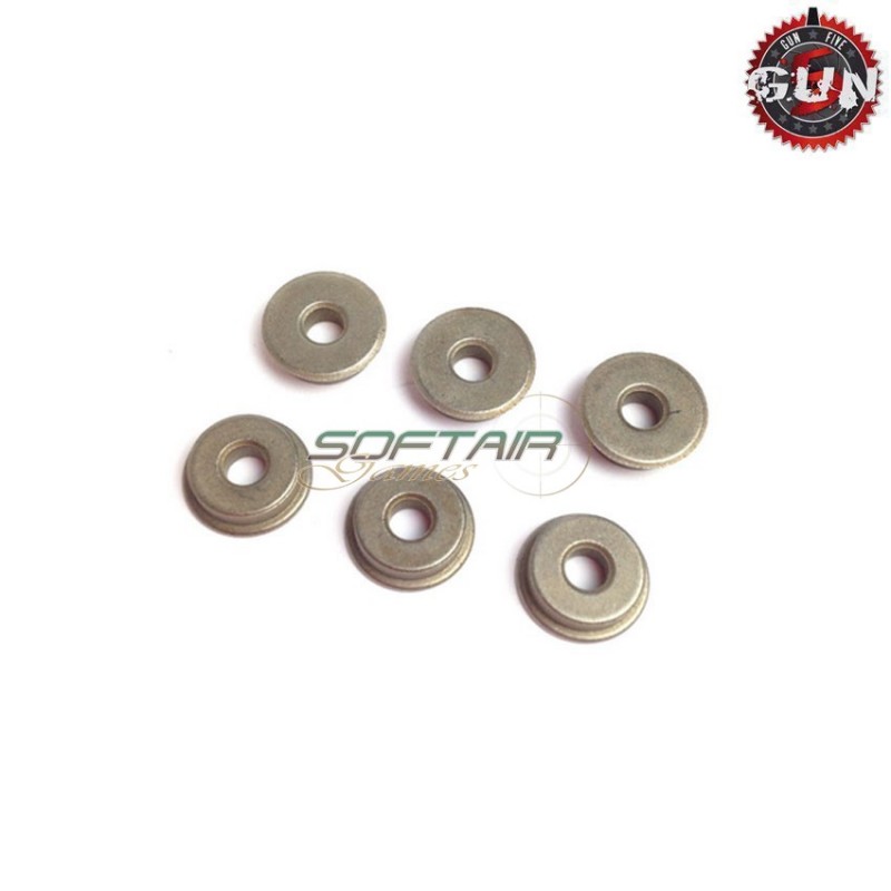 Boccole auto-lubrificanti piene da 8mm in acciaio gun five (gf-m101)