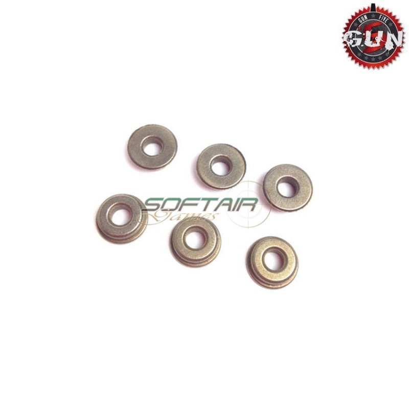 Boccole auto-lubrificanti piene da 7mm in acciaio gun five (gf-m155)