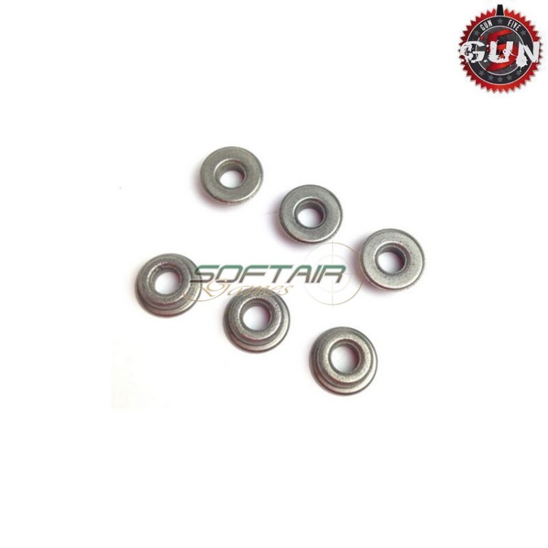Boccole auto-lubrificanti piene da 6mm in acciaio gun five (gf-m99)