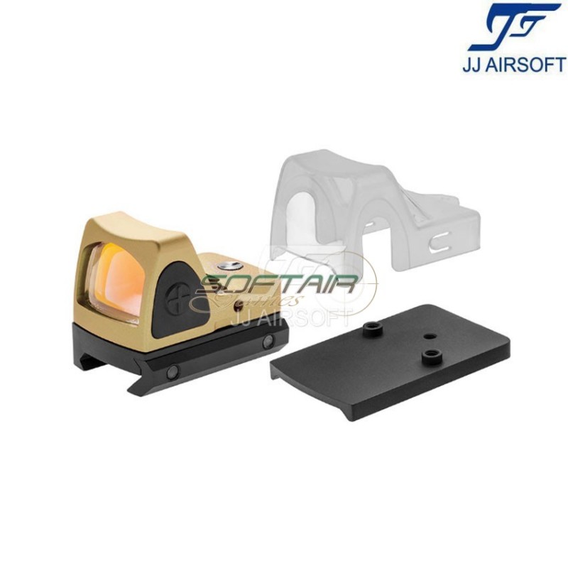Rmr red dot full set gold jj airsoft (ja-5021-gd)