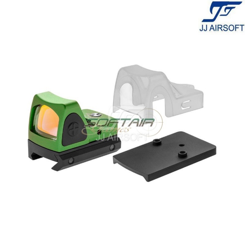 Rmr red dot full set green jj airsoft (ja-5021-gn)